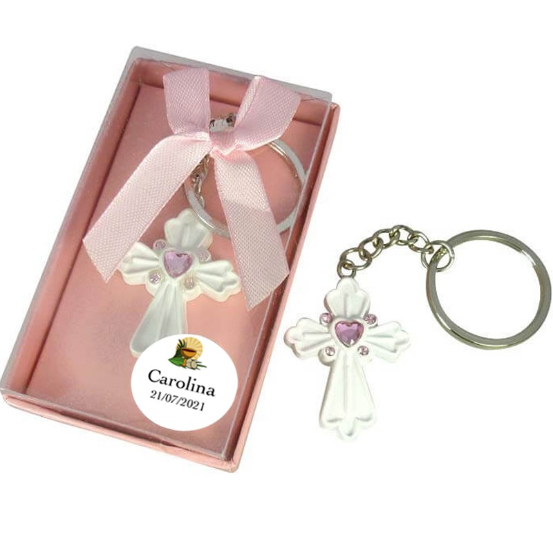 Llaveros Cruz Comunión Detalles Personalizados Llaveros Cruz Comunión Detalles Personalizados