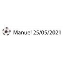 Adhesivo Personalizado Fútbol