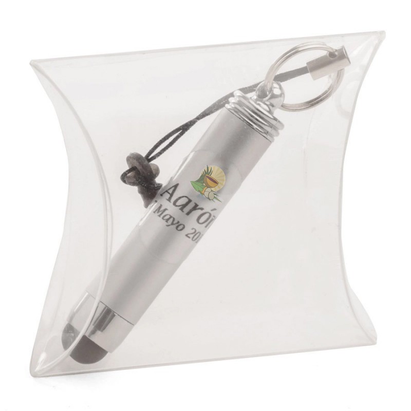 Puntero táctil personalizado para comunión en cajita de acetato Puntero táctil personalizado para comunión en cajita de acetato