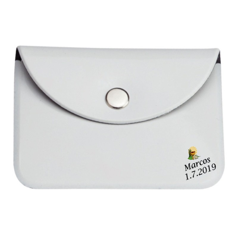 Monedero Blanco Para Comunión Detalles Personalizados Monedero Blanco Para Comunión Detalles Personalizados