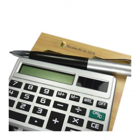 Calculadora con bolígrafo detalles personalizados comunión