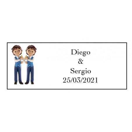 Etiqueta Adhesiva Gemelos