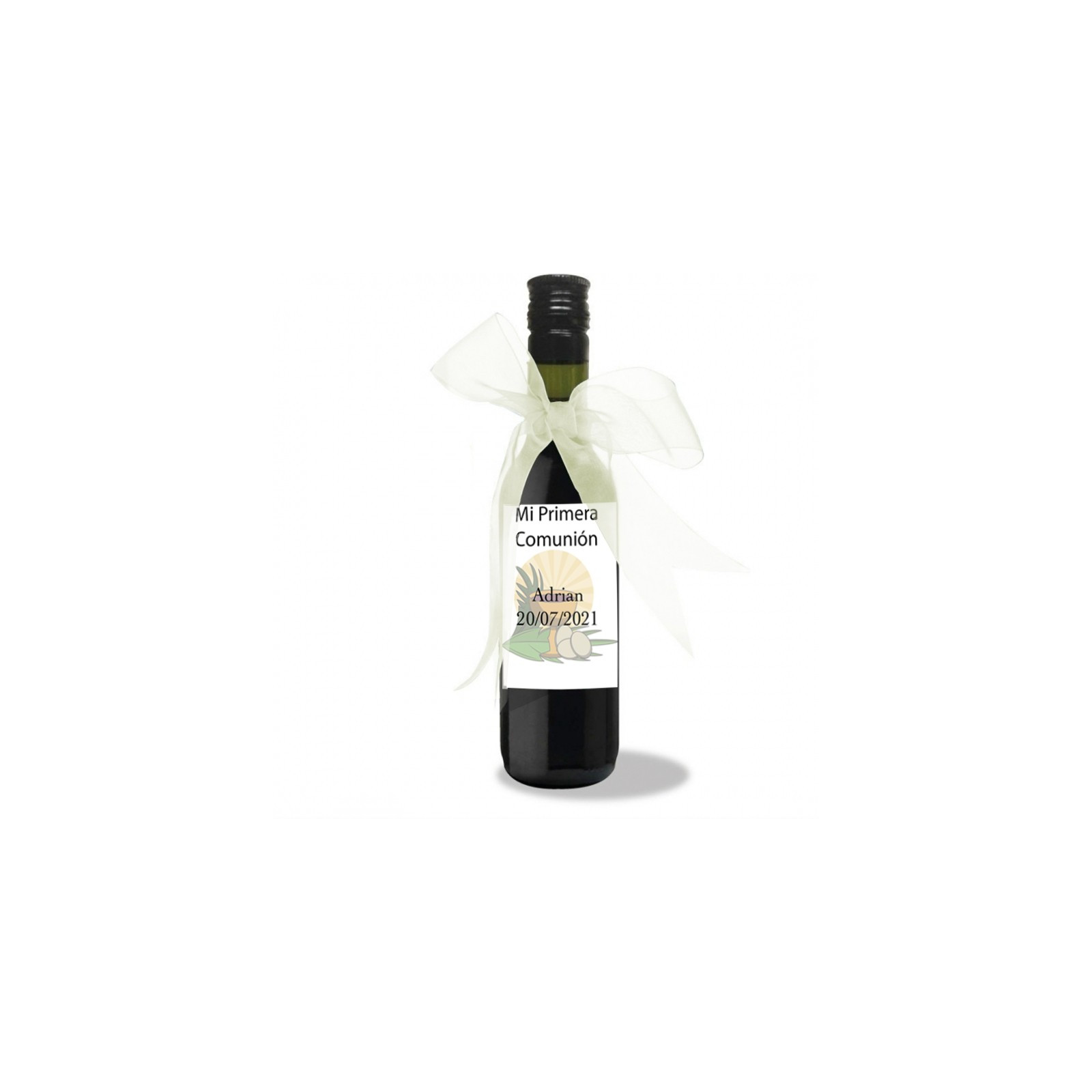 Vino para regalar en comuniones personalizado