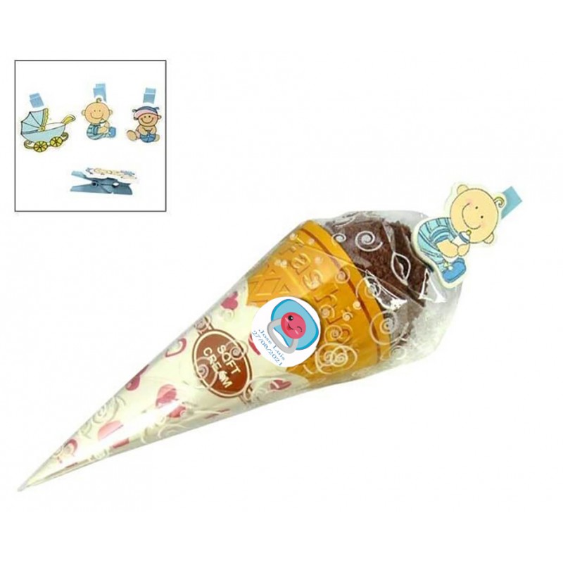 Toallas Con Forma De Helado Detalles Personalizados Bautizo Toallas Con Forma De Helado Detalles Personalizados Bautizo