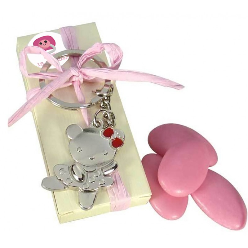 Llavero + Cajita Personalizada Con Peladillas Para Detalles De Bautizo Llavero + Cajita Personalizada Con Peladillas Para Detalles De Bautizo