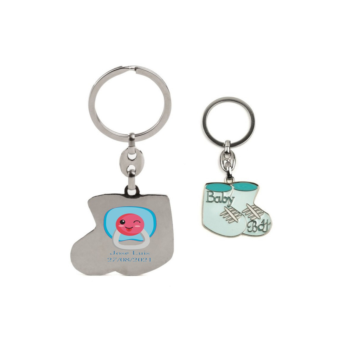 Llaveros para baby shower baratos personalizado