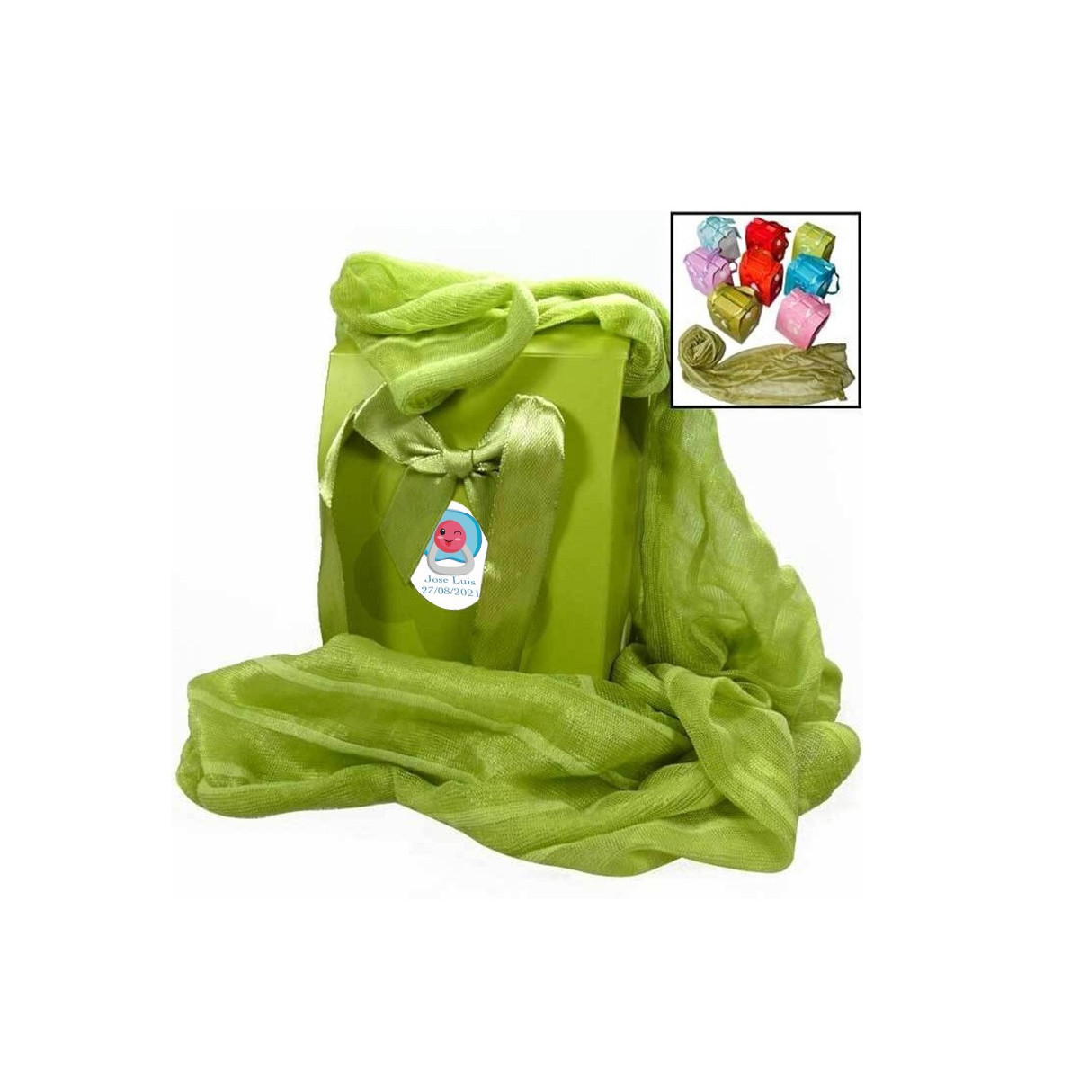 Pashminas para detalles bautizos personalizadas