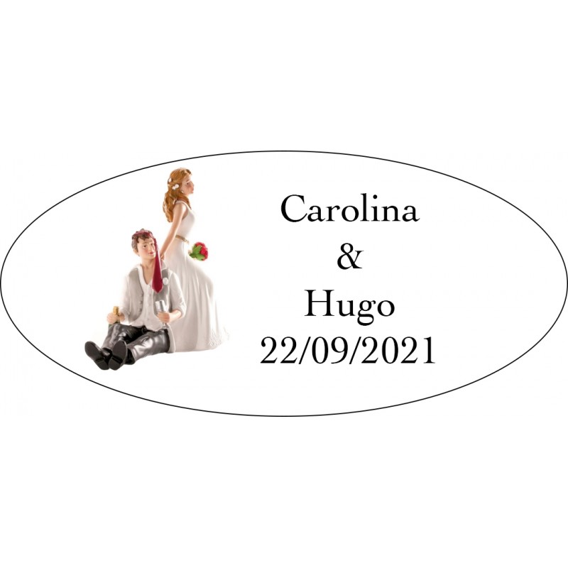 Adhesivo Boda Novio Bebido Adhesivo Boda Novio Bebido