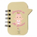 Libreta Con Marcadores Para Bautizo De Niña Detalles Personalizados