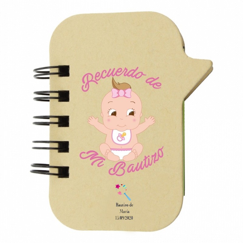 Libreta Con Marcadores Para Bautizo De Niña Detalles Personalizados Libreta Con Marcadores Para Bautizo De Niña Detalles Personalizados