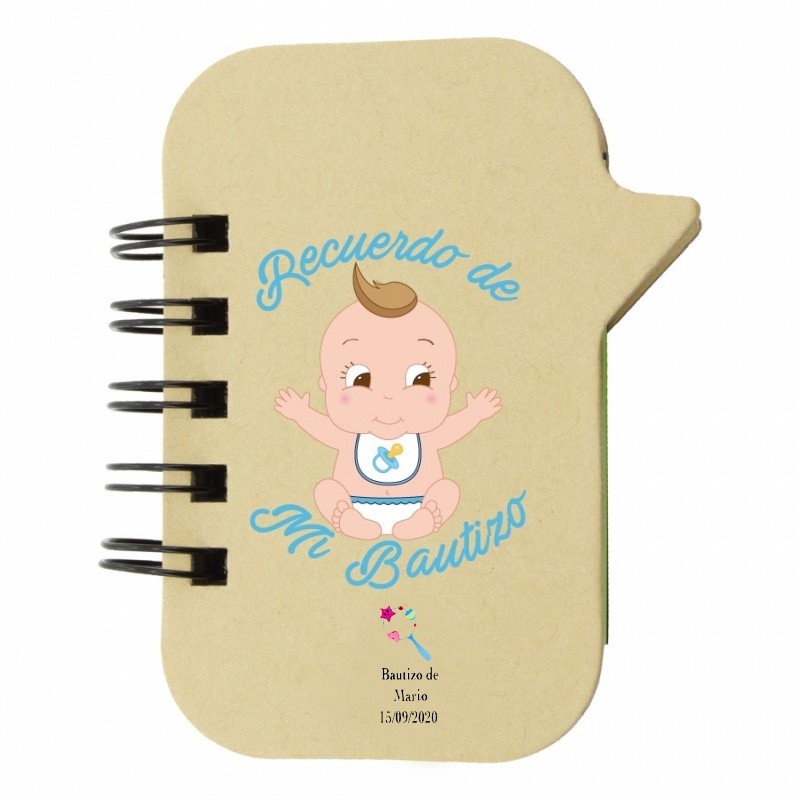 Libreta Con Marcadores Para Bautizo De Niño Detalles Personalizados Libreta Con Marcadores Para Bautizo De Niño Detalles Personalizados