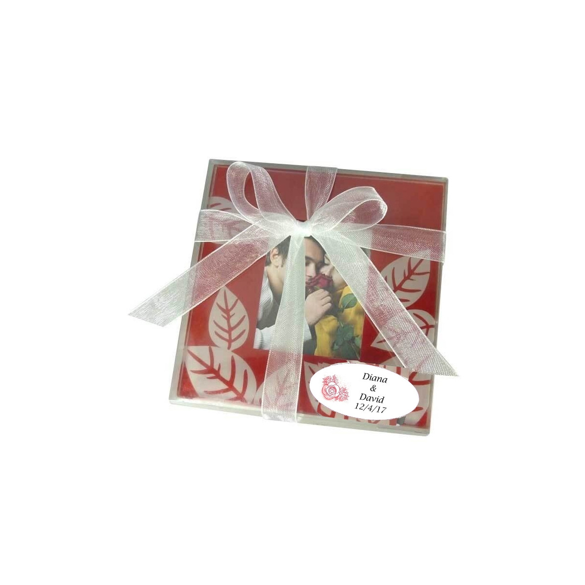 Posavasos personalizados para detalles de bodas