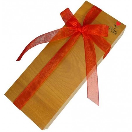Navaja + bolígrafo en caja de madera personalizados para detalles invitados boda
