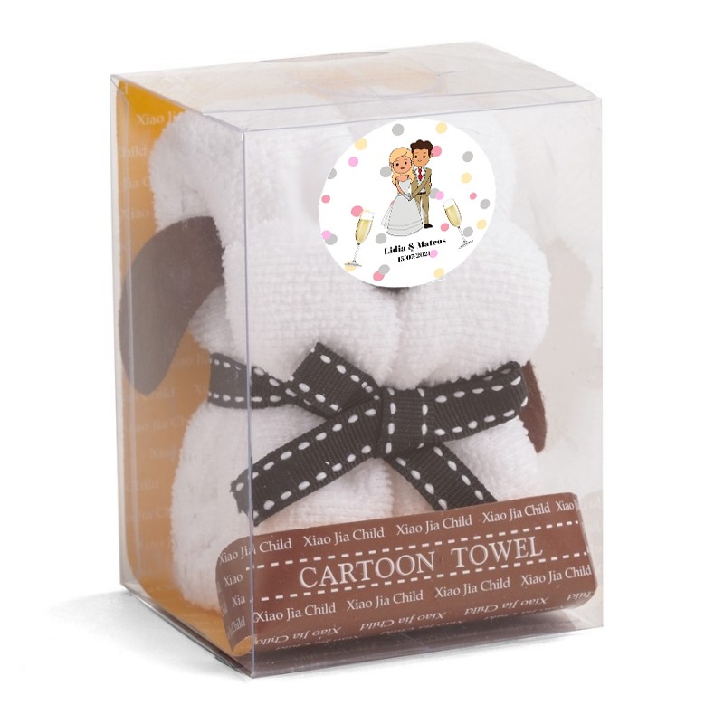 Toalla Perrito Para Bodas Detalles Personalizados Toalla Perrito Para Bodas Detalles Personalizados