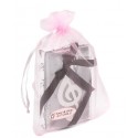 Marcapáginas Clave De Sol Personalizado Para Bodas En Bolsa De Organza