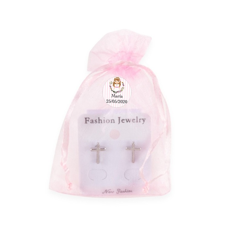 Pendientes De Bisutería Para Comunión Detalles Personalizados Pendientes De Bisutería Para Comunión Detalles Personalizados