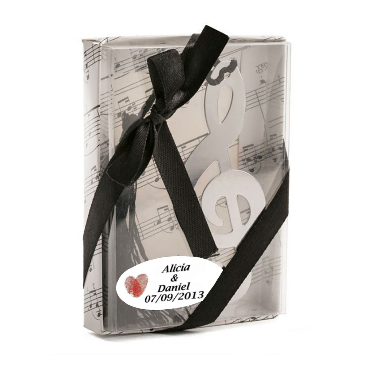 Marcapáginas de regalo para bodas personalizada
