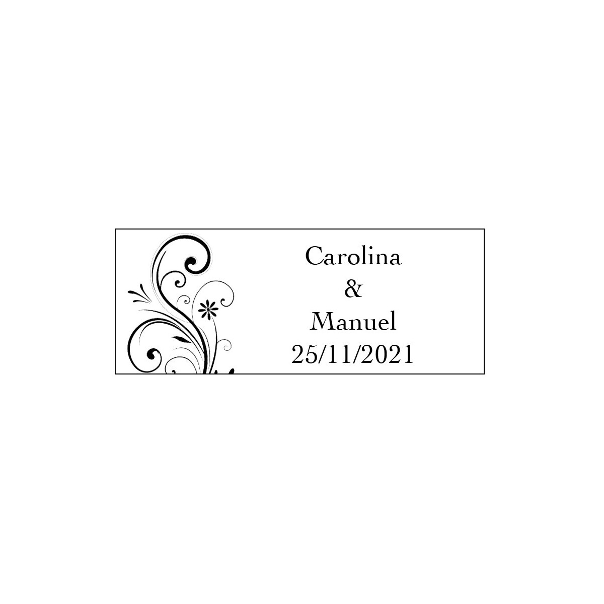 Pegatinas rectangulares