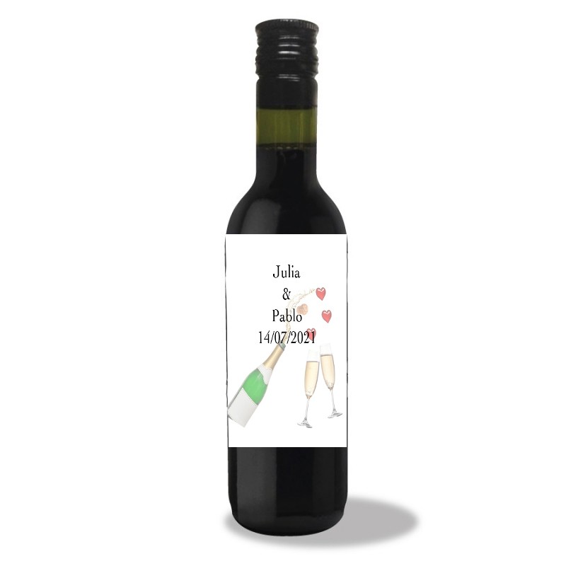Botellas para bodas personalizadas