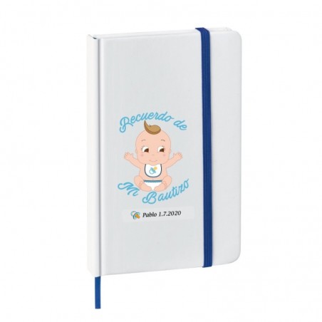 Libreta Personalizada Para Bautizo De Niño Detalles...