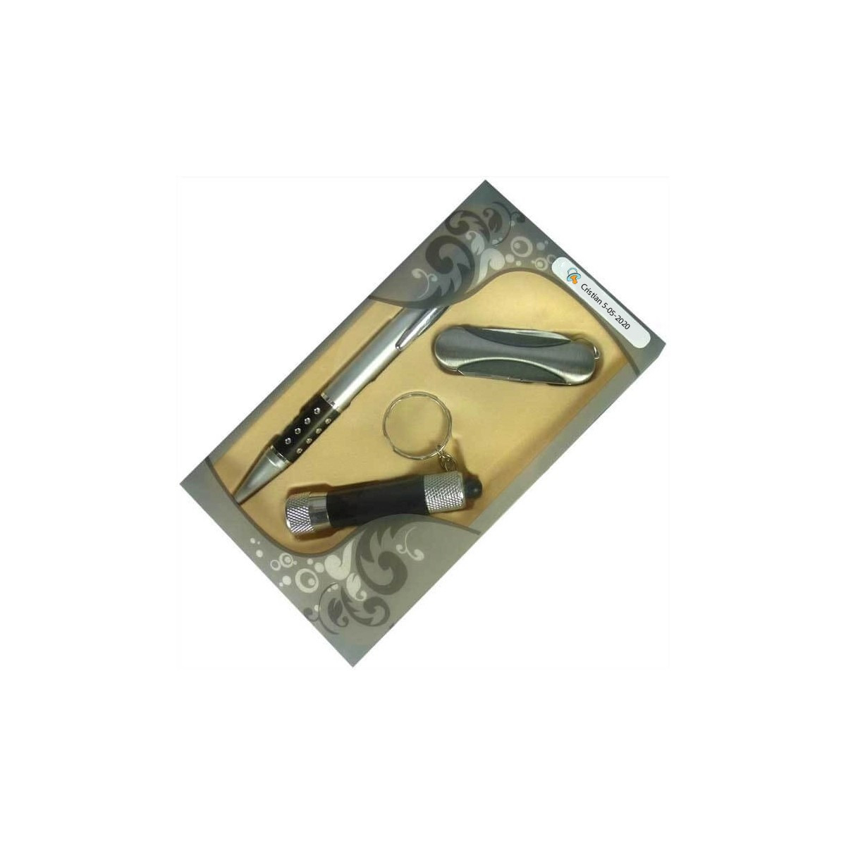 Set para recuerdos de bautizo hombres personalizado