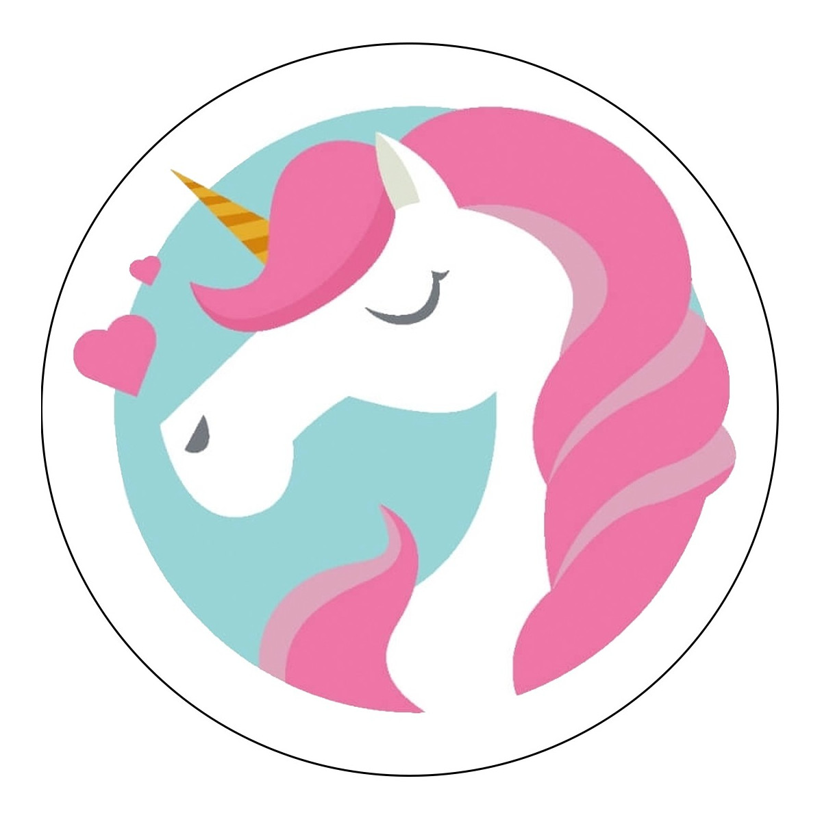 Adhesivo unicornio