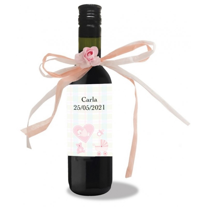 Vino regalo bautizo detalles personalizados