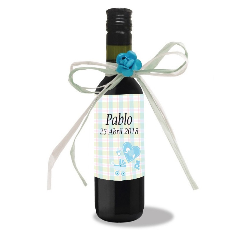 Vino para regalar bautizo detalles personalizados