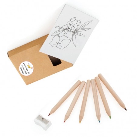 Set para colorear de navidad personalizado