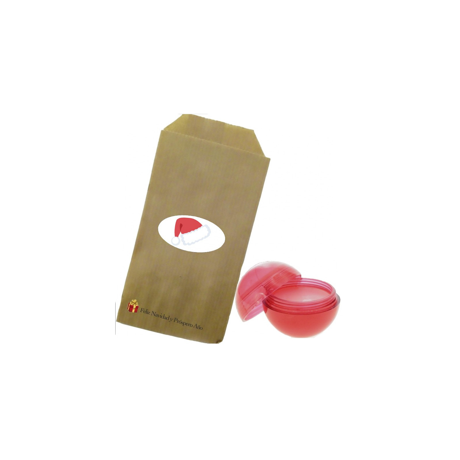 Bálsamo labial en sobre kraft personalizado