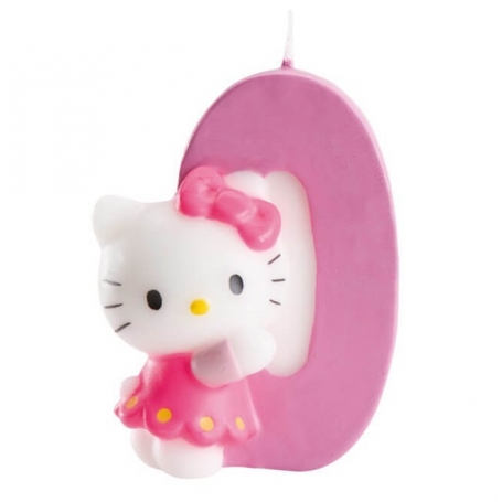 Vela Tarta Cero Hello Kitty