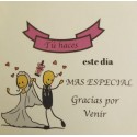 Adhesivo de novios