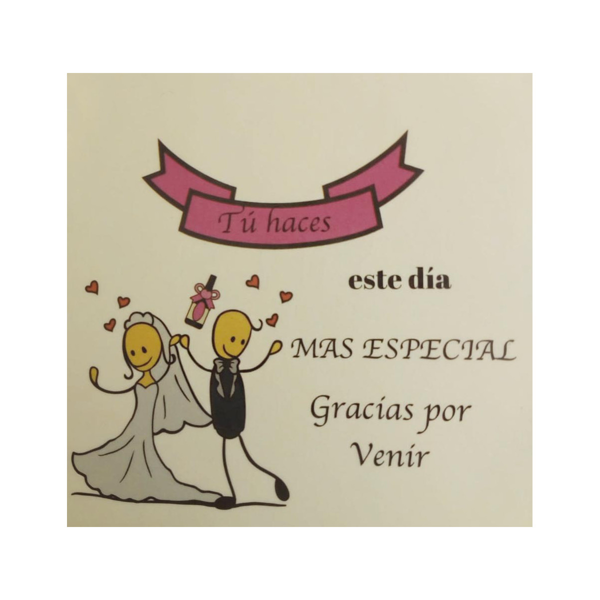 Adhesivo detalles boda
