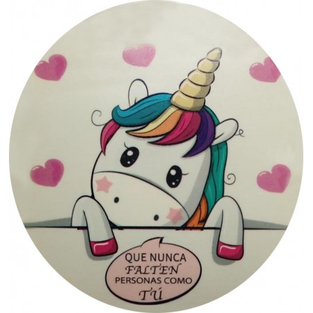 Adhesivo Unicornio Tamaño Mini