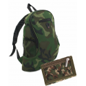 Mochila y cartera camuflaje