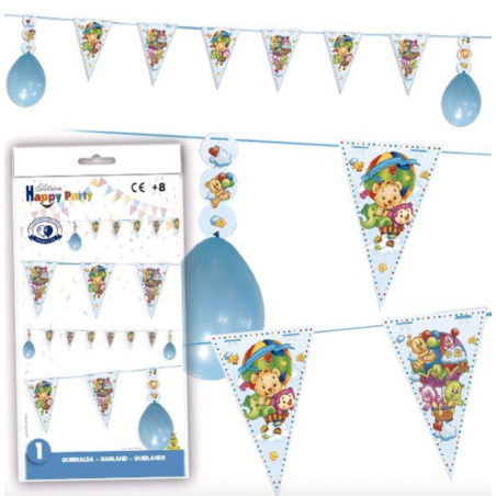 Guirnalda De Osos Con Globos