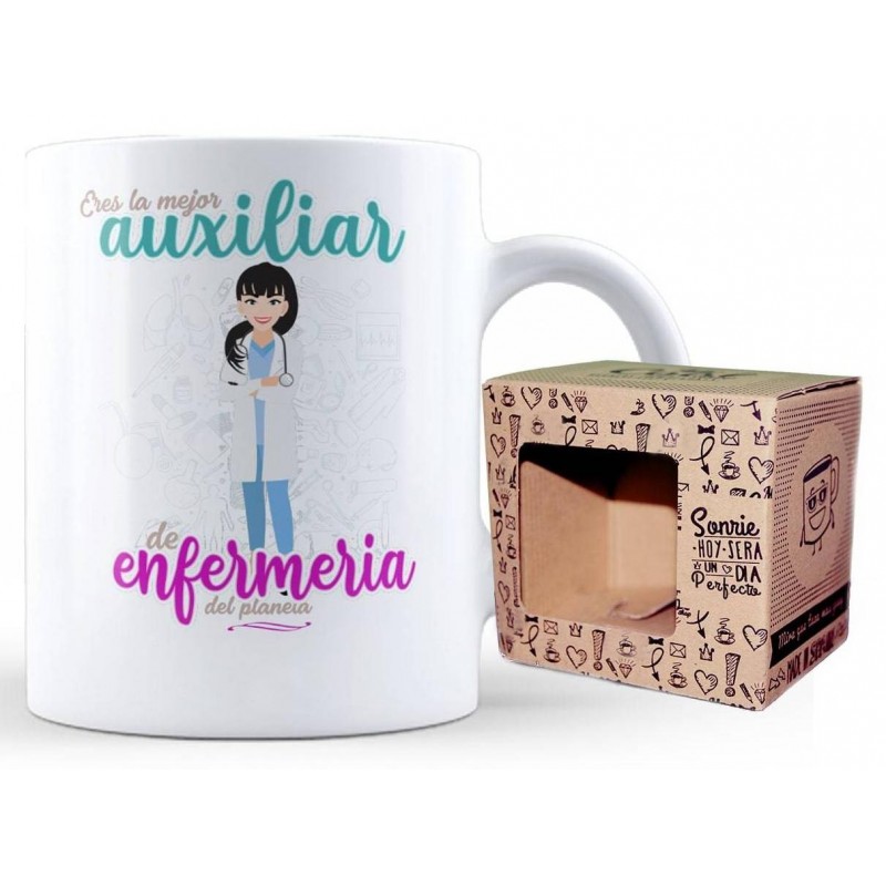 Taza auxiliar de enfermería