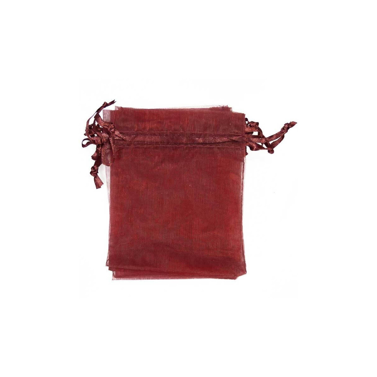 Bolsa de organza granate 13x17cm