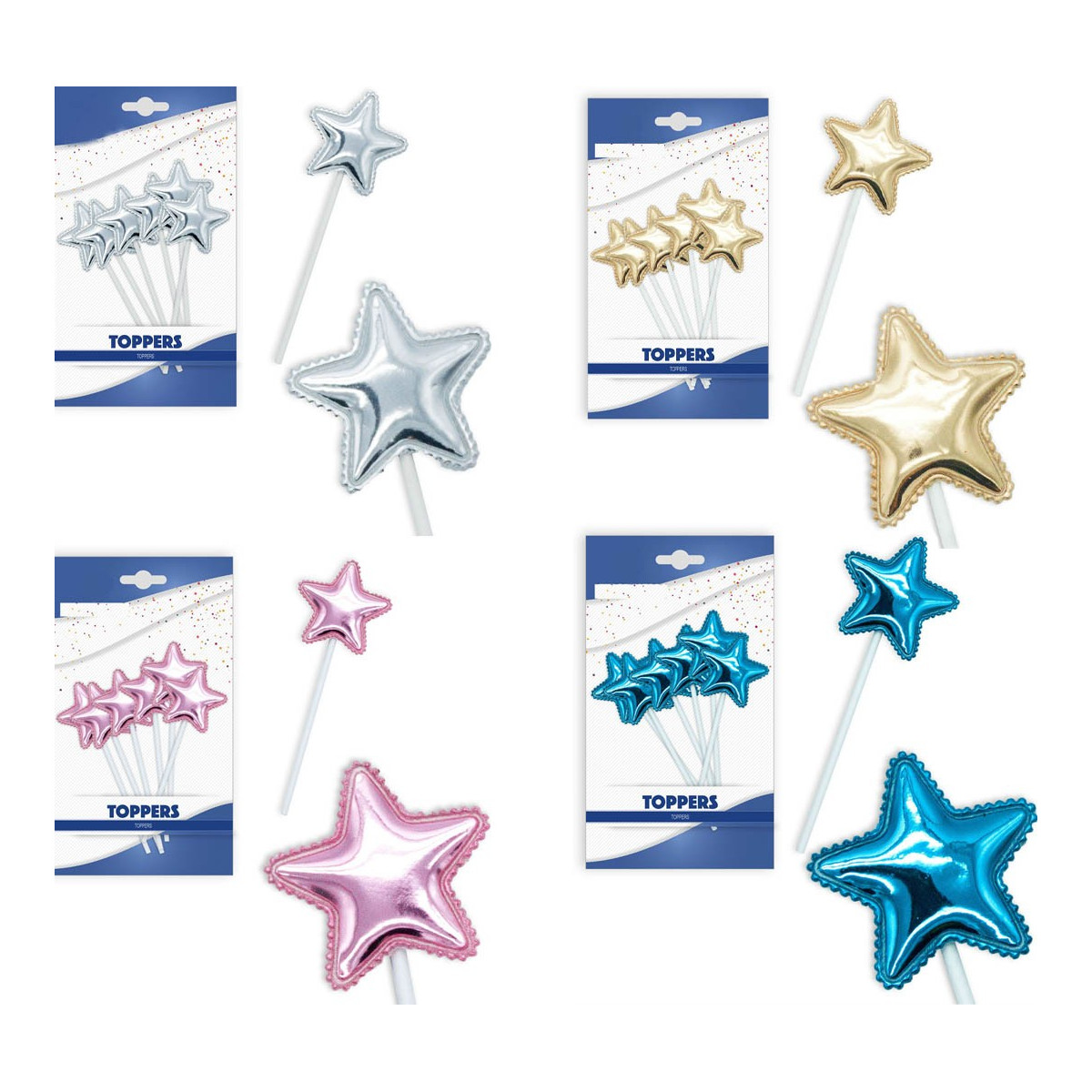 Pack toppers estrellas