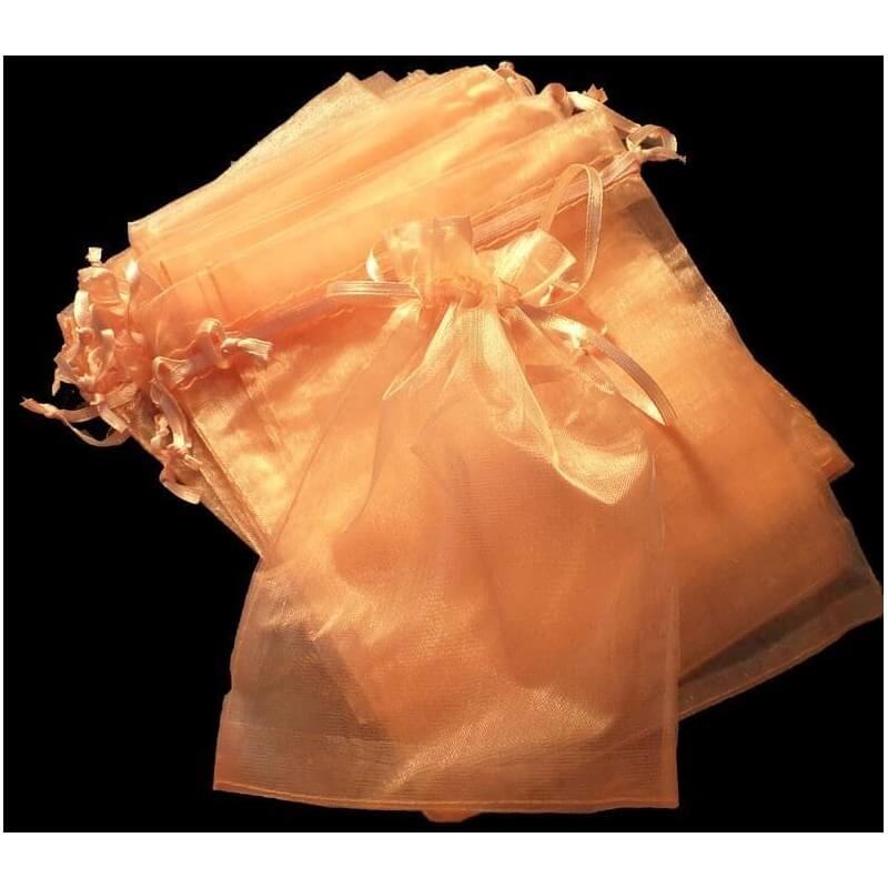Bolsa De Organza Naranja Claro 15 X 20 Bolsa De Organza Naranja Claro 15 X 20