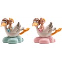 Figura de Cigüeña con Bebé Recuerdo Especial para Bautizo o Nacimiento