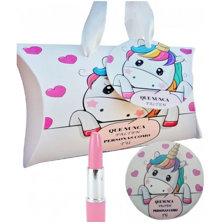 Espejo De Unicornio Con Bolígrafo Y Cajita