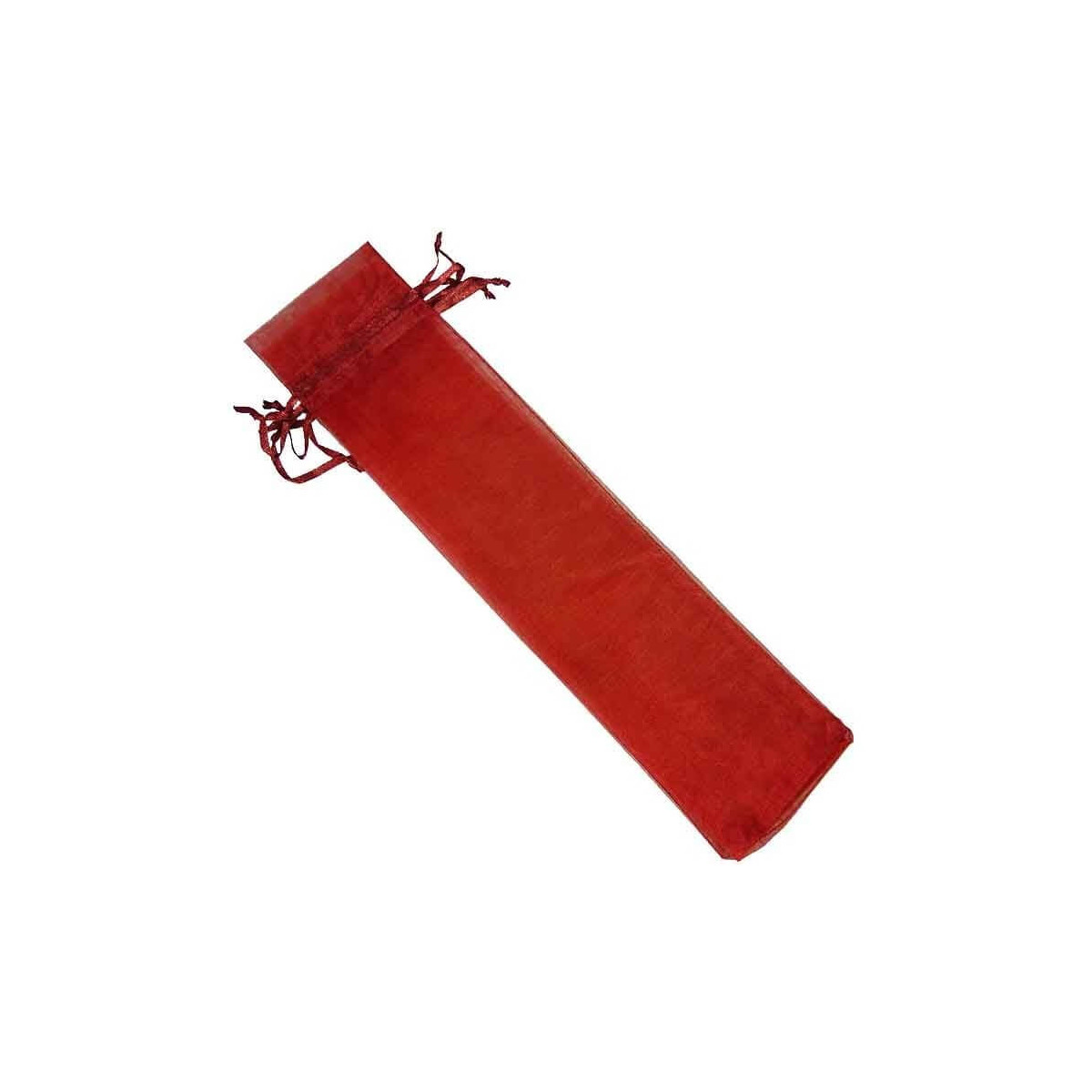 Bolsa de organza 30x7 cm granate