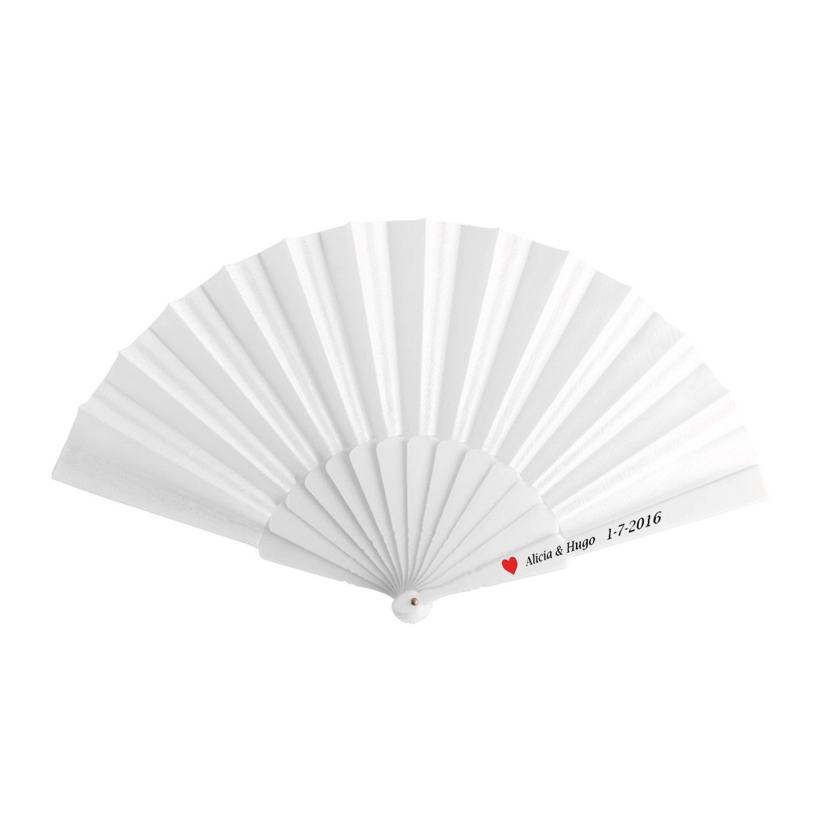 Abanico personalizado para detalles de invitados
