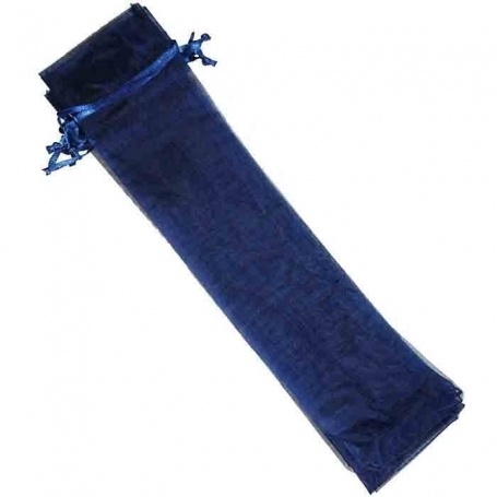Bolsa De Organza Para Abanicos Azul Marino