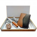 Set para hombres con caja y adhesivo de boda personalizado