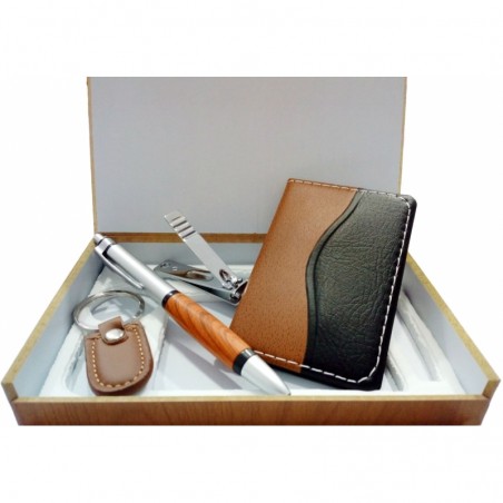 Set para hombres con caja y adhesivo de boda personalizado