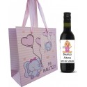 Vino Tinto Invitados Bautizo Con Bolsa Detalles Personalizados