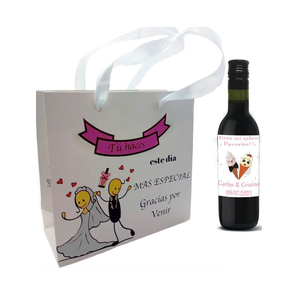 Tinto para boda personalizado
