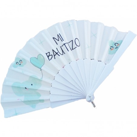 Abanico bautizo personalizado